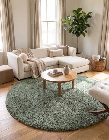 10' x 10' Zermatt Shag Round Rug