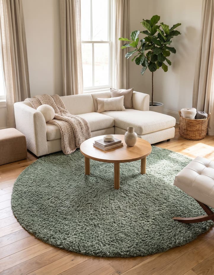 10' x 10' Zermatt Shag Round Rug