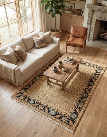 4' 8 x 6' 5 Hand Knotted Kashkuli Gabbeh Oriental Wool Rug