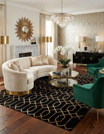 10' x 13' Marilyn Monroe™ Glam Trellis Rug