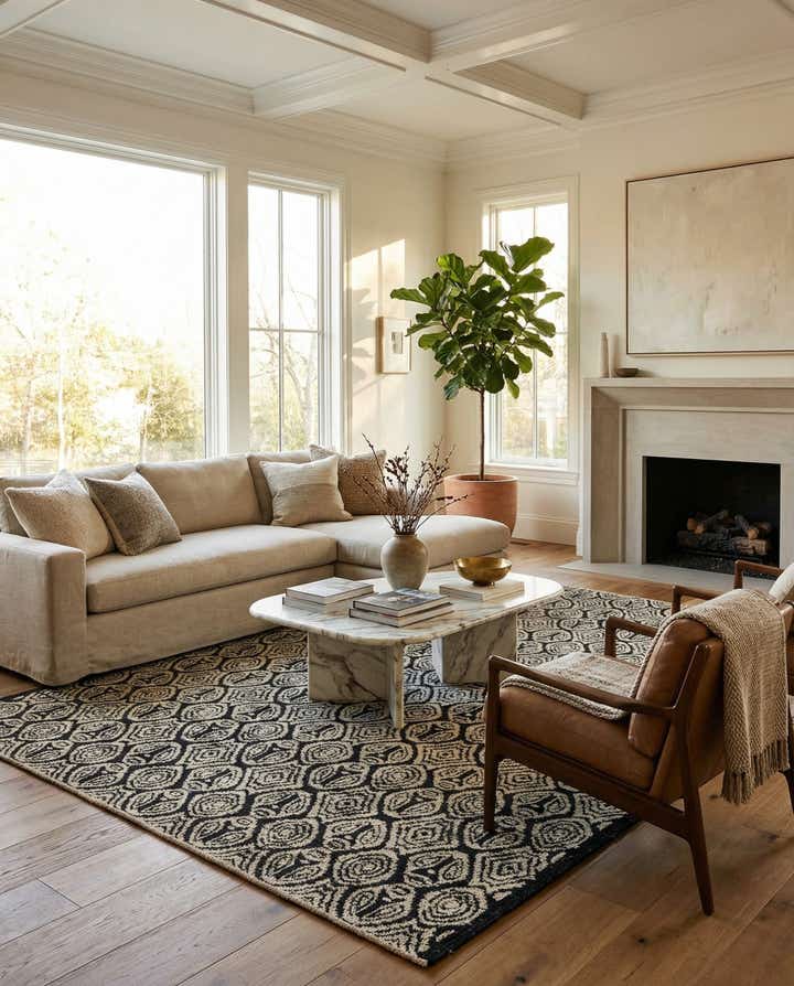 9' 4 x 12' 1 Hand Knotted Darya Wool Rug