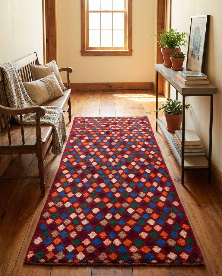 Detail image of 3' 10 x 6' Hand Knotted Balouch Wool Rug