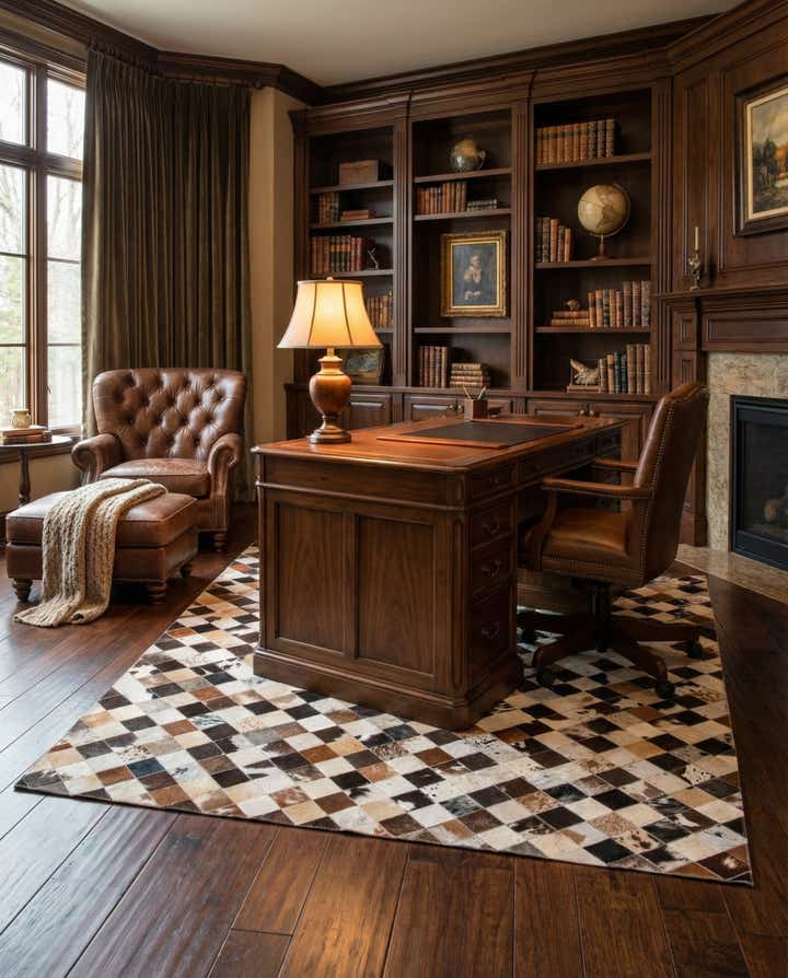 5' 5 x 7' 6 Cowhide Rug