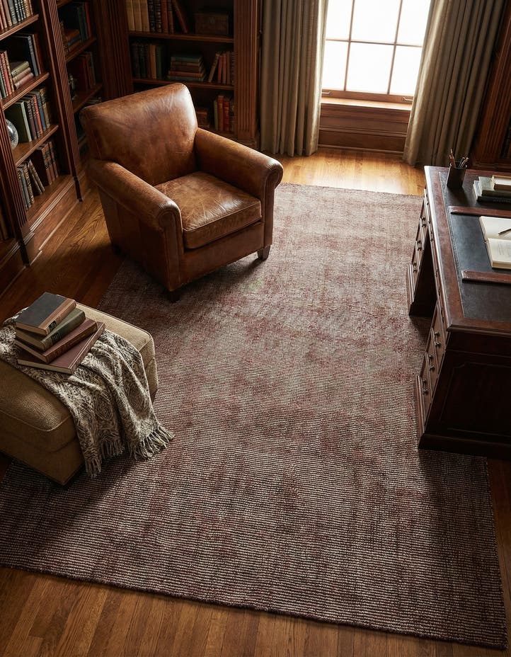 6' 1 x 9' Hand Woven Jill Zarin English Mano...