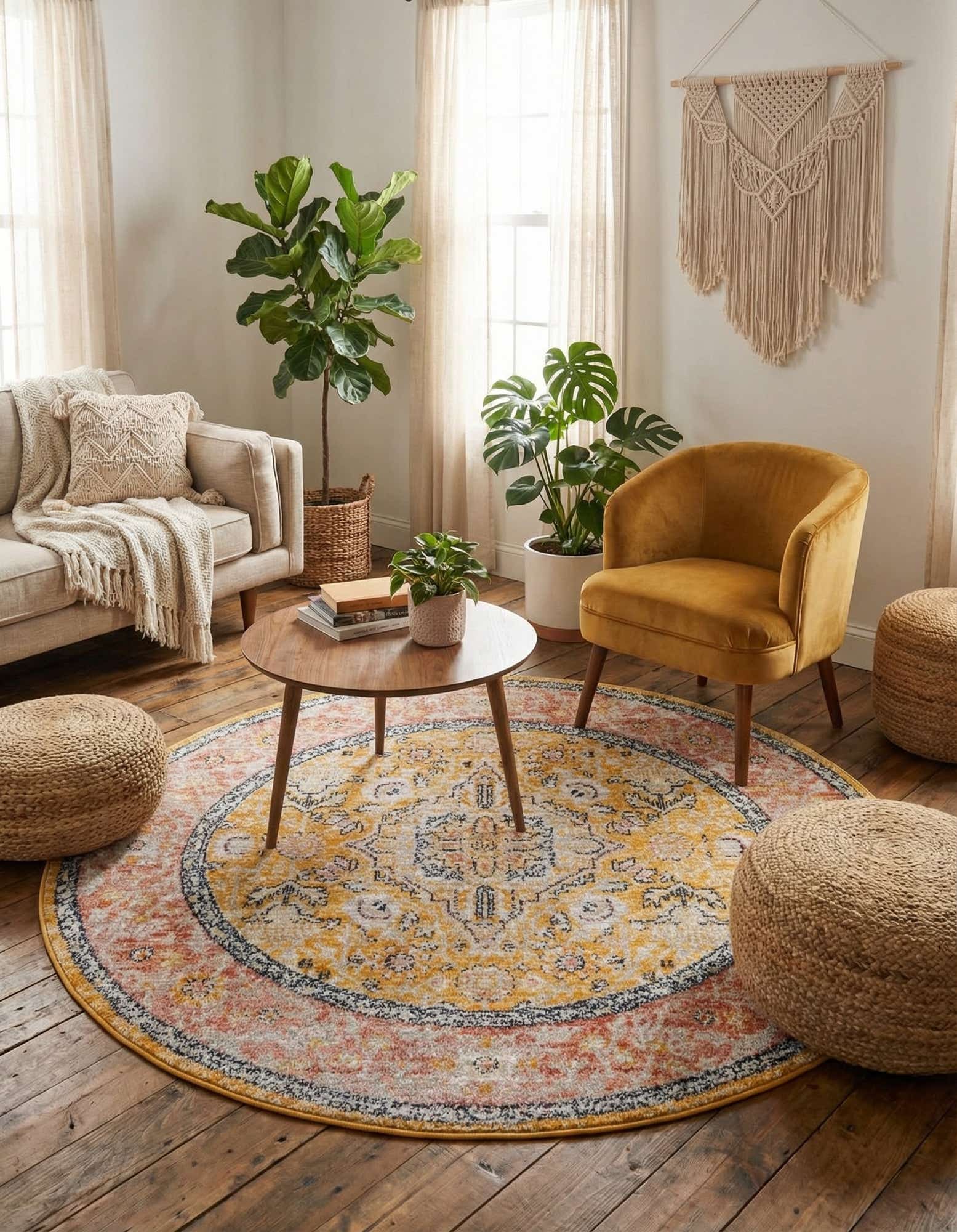 Primary image 5' 2 x 5' 2 Lola Round Rug