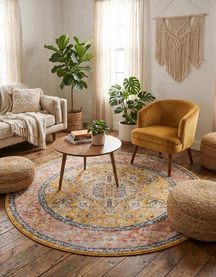 5' 2 x 5' 2 Lola Round Rug