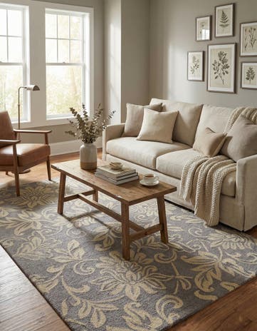 5' x 8' Agra Wool Rug