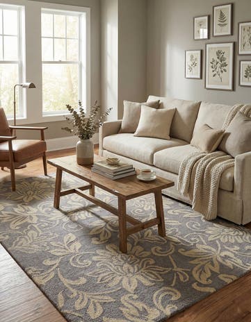 5' x 8' Agra Wool Rug
