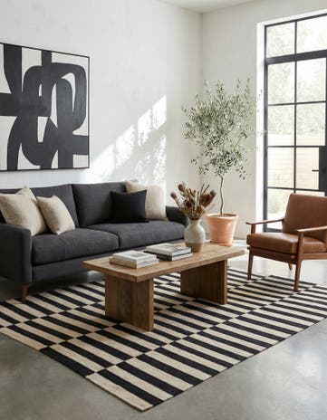 5' 8 x 7' 10 Hand Woven Kilim Modern Wool Rug