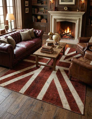 5' 7 x 8' Hand Knotted Ultra Vintage Persian Wool Rug