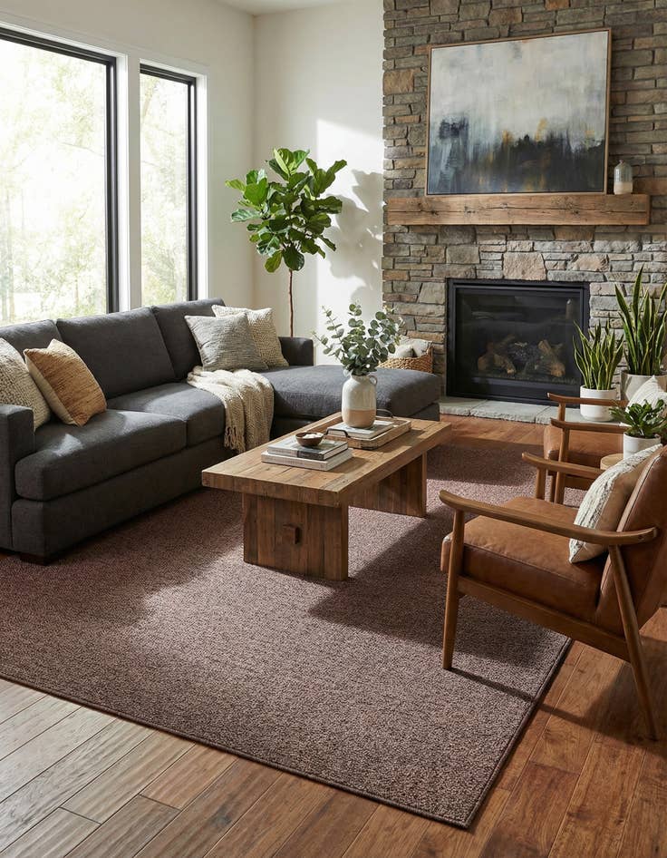 Detail image of 9' x 12' Easy-Clean Modern Indoor / Outdoor Rug