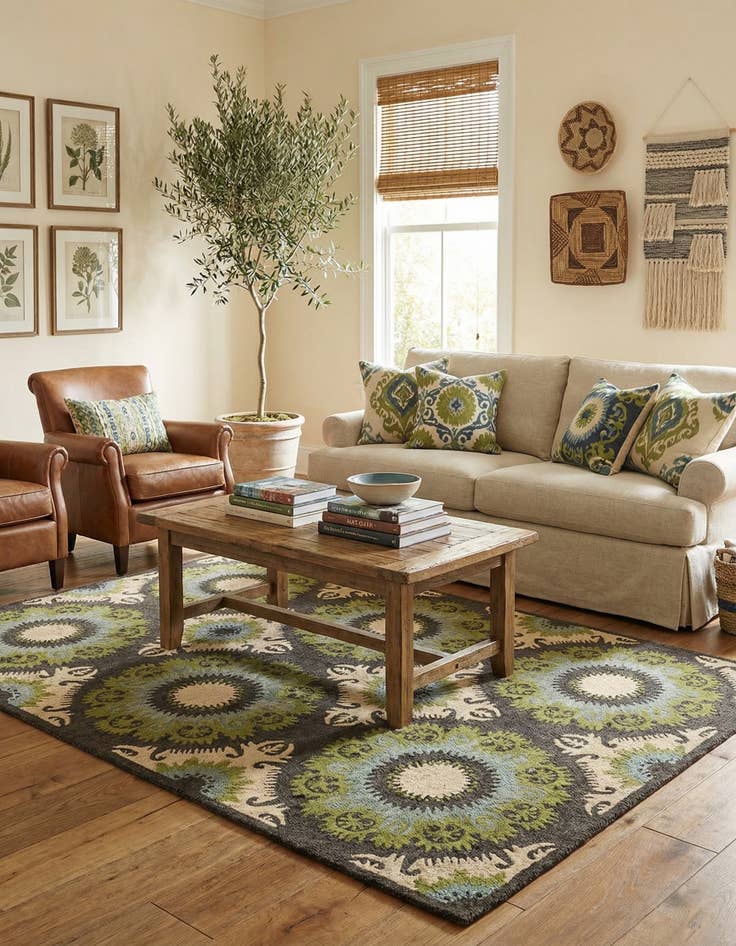 Detail image of 5' 1 x 7' 10 Luna Wool Rug