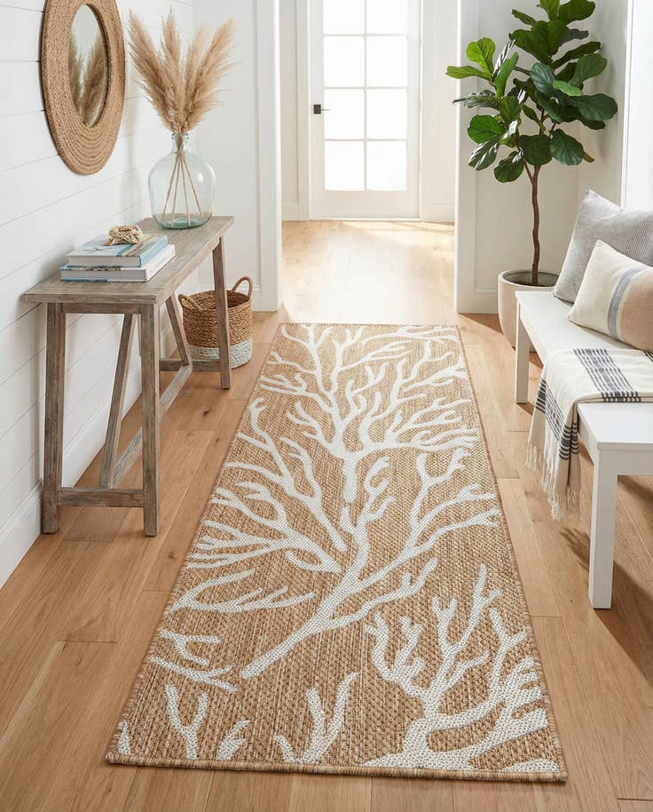 Detail image of 2' x 5' 3 Easy-Clean Coastal Indoor / Outdoor Runner Rug