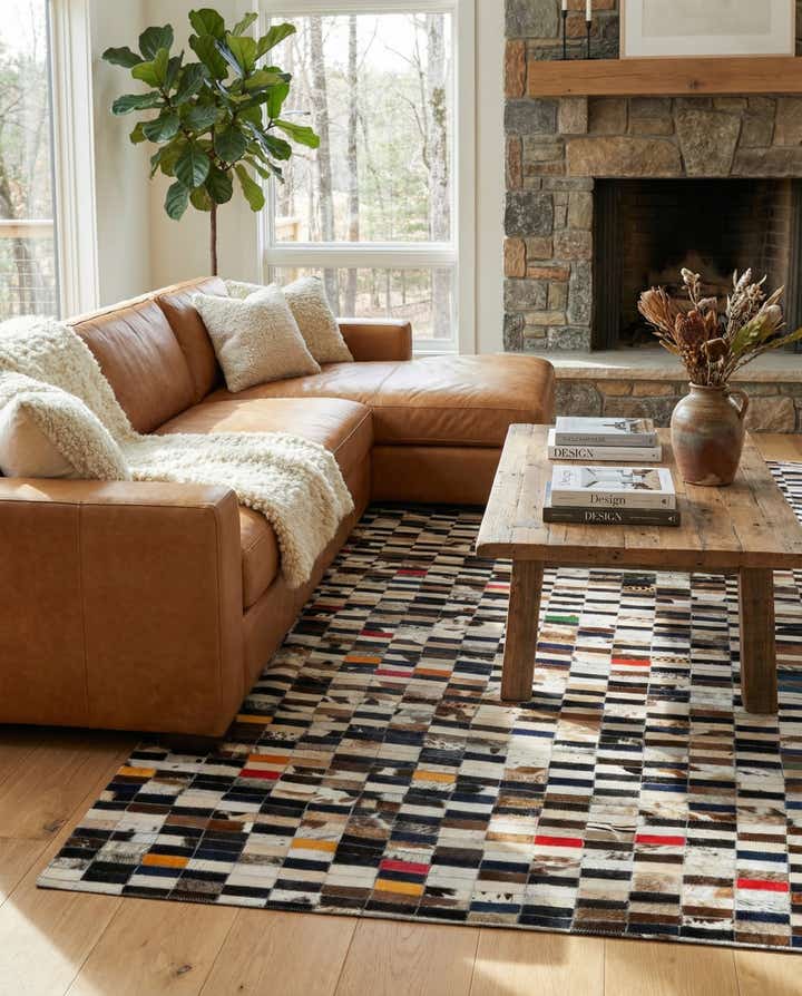 5' x 8' Cowhide - Patchwork Rug