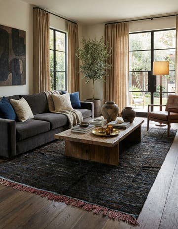 7' 7 x 10' 1 Hand Knotted Moroccan Wool Rug