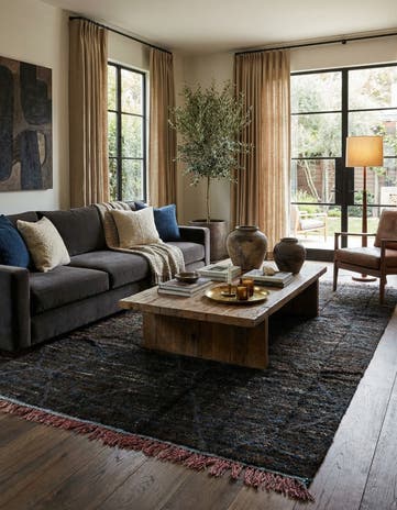 7' 7 x 10' 1 Hand Knotted Moroccan Wool Rug