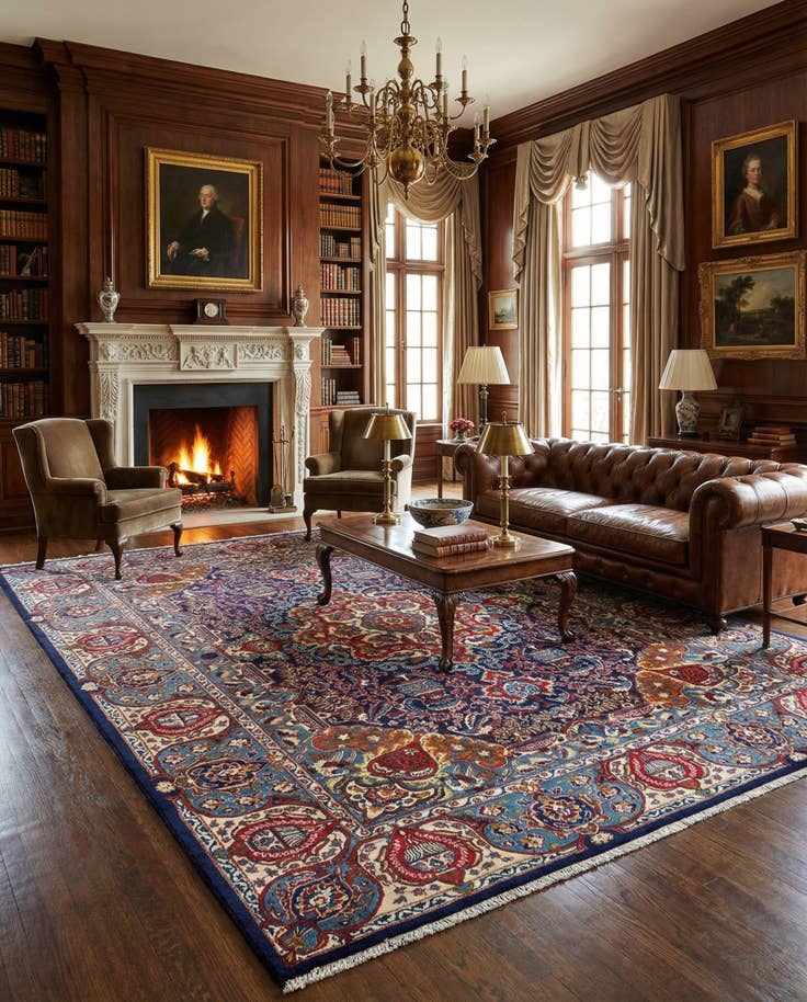 Detail image of 9' 8 x 12' 7 Kashmar Wool Rug