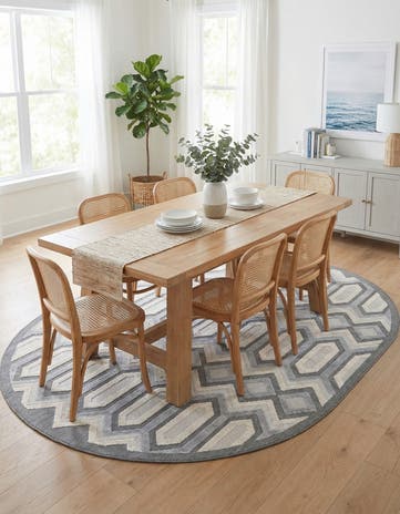 Charcoal Arlo Oval Rug