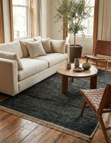 6' x 9' 9 Hand Knotted Moroccan Wool Rug