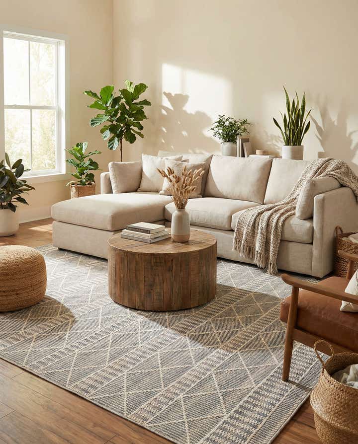 305cm x 365cm Facile à nettoyer Trellis Tapis Intérieur / Extérieur