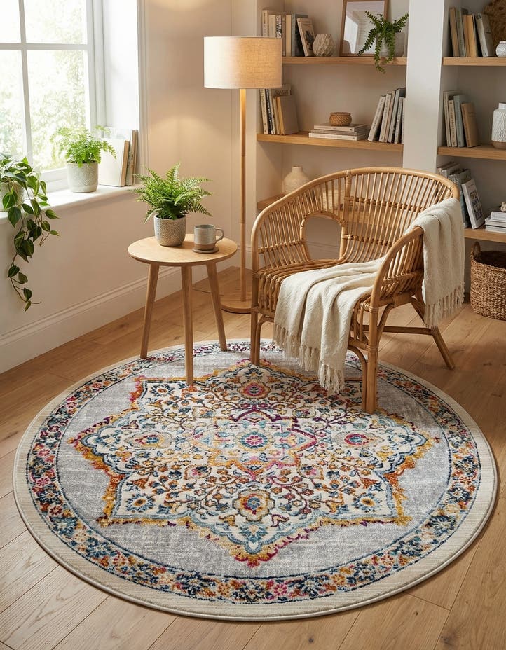 3' 7 x 3' 7 Budapest Round Rug