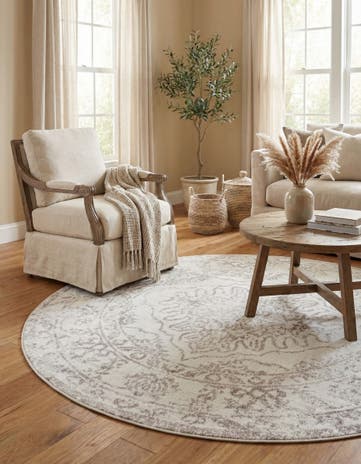 5' 3 x 5' 3 Oxford Round Rug