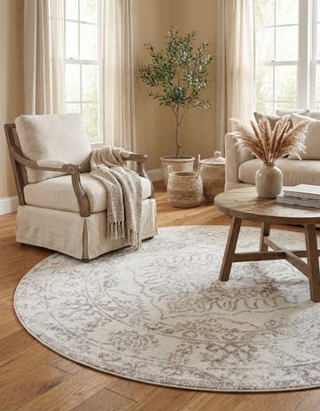 5' 3 x 5' 3 Oxford Round Rug