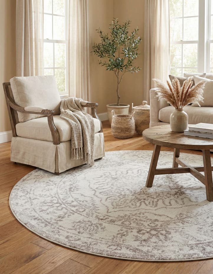 5' 3 x 5' 3 Oxford Round Rug