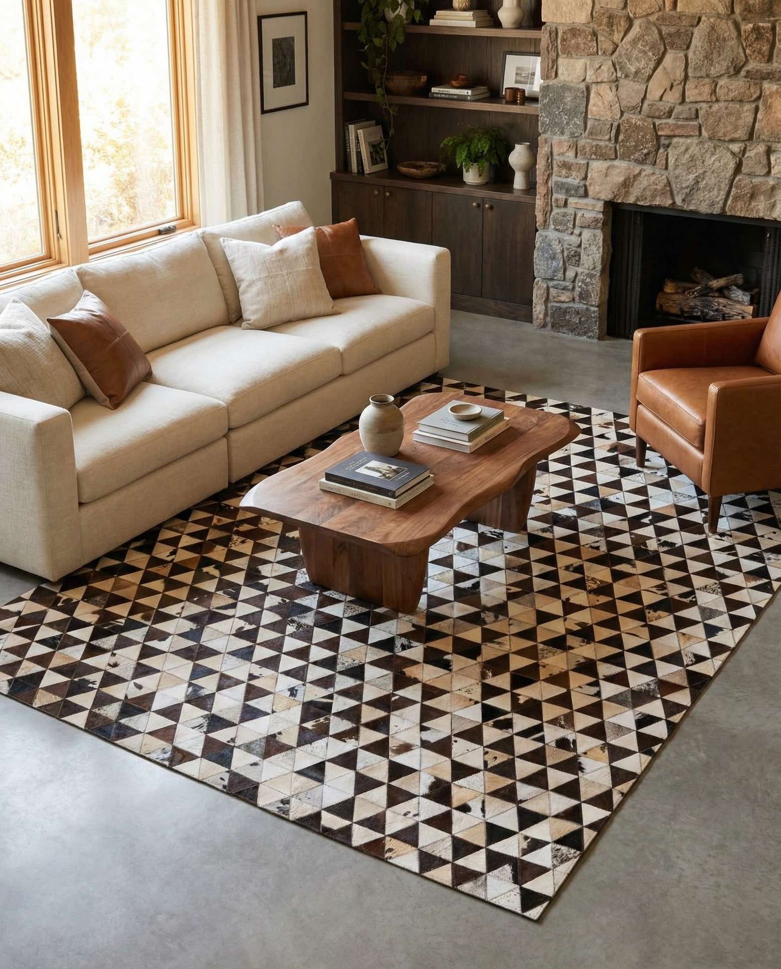 8' 1 x 10' 1 Cowhide Stocks Rug