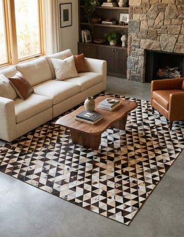 8' 1 x 10' 1 Cowhide Stocks Rug