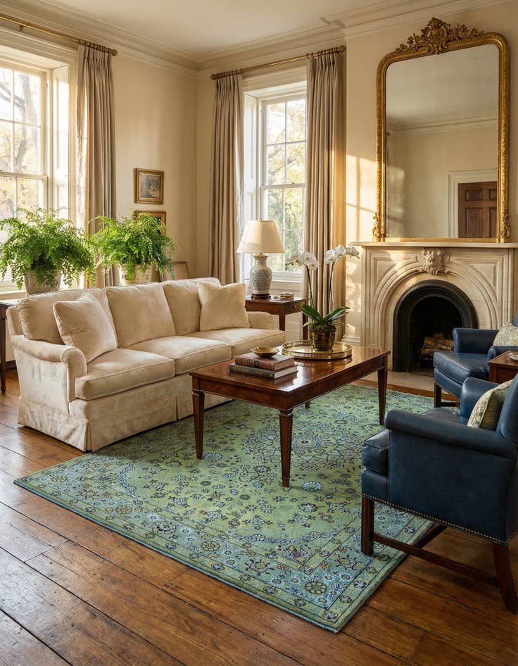 Detail image of 4' 3 x 6' 7 Nain Rug