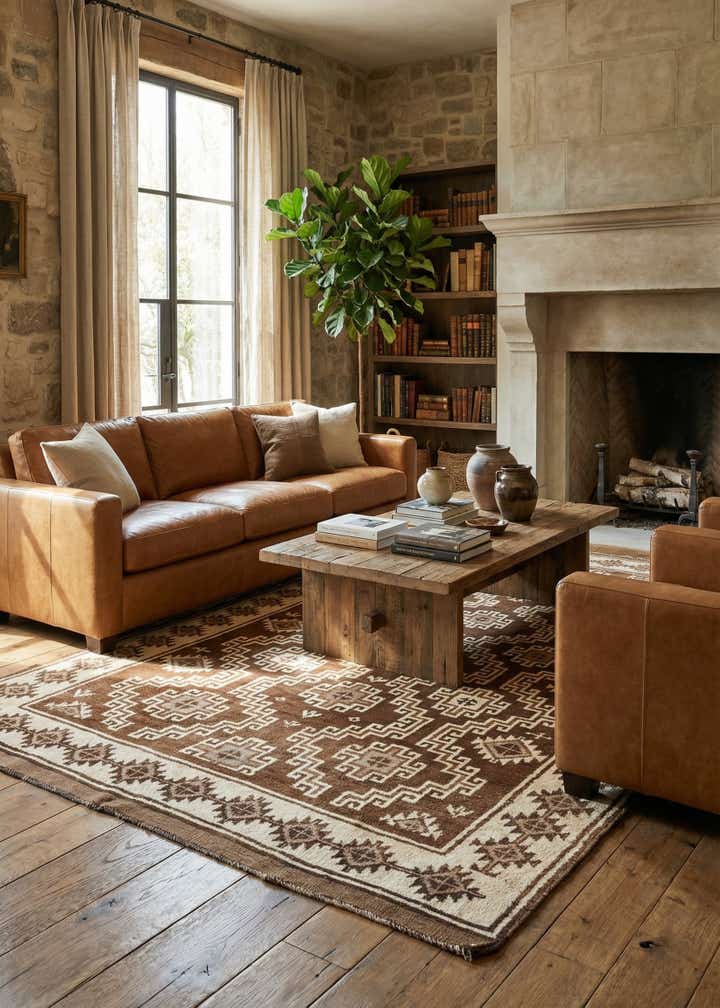 5' 6 x 9' 8 Hand Knotted Ultra Vintage Persian Wool Rug