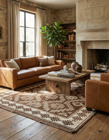 5' 6 x 9' 8 Hand Knotted Ultra Vintage Persian Wool Rug