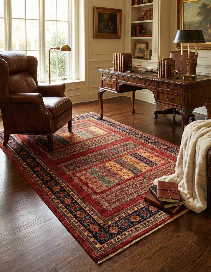 Detail image of 4' 7 x 7' 1 Kashkuli Rug