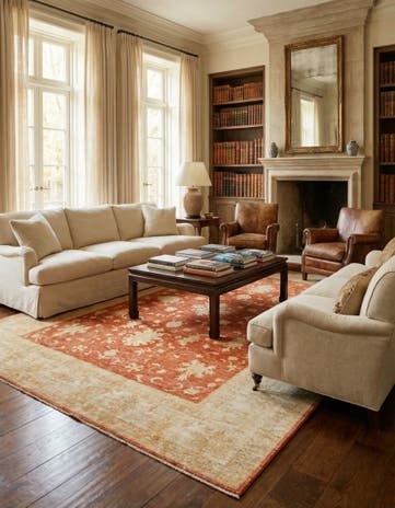 8' x 11' 8 Hand Knotted Peshawar Ziegler Oriental Rug