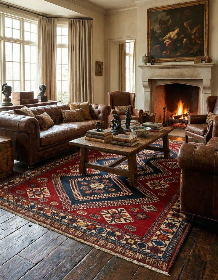 Detail image of 5' 10 x 10' 4 Ghashghai Wool Rug