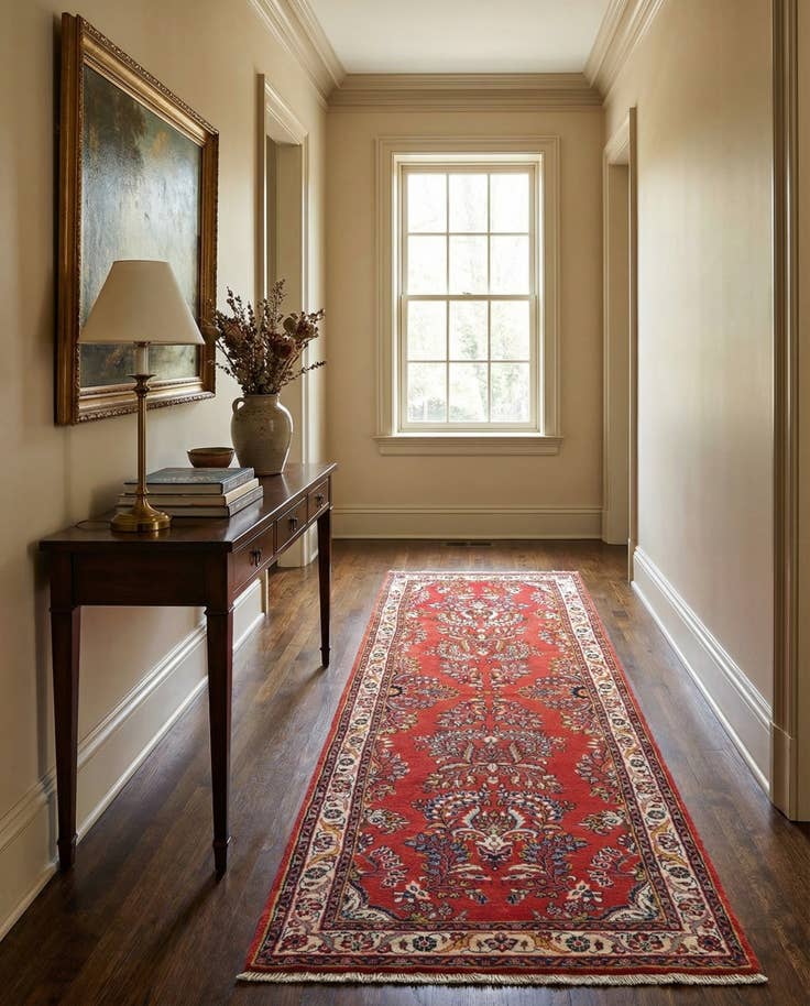 Detail image of 3' 3 x 8' 11 Hamedan Runner Rug