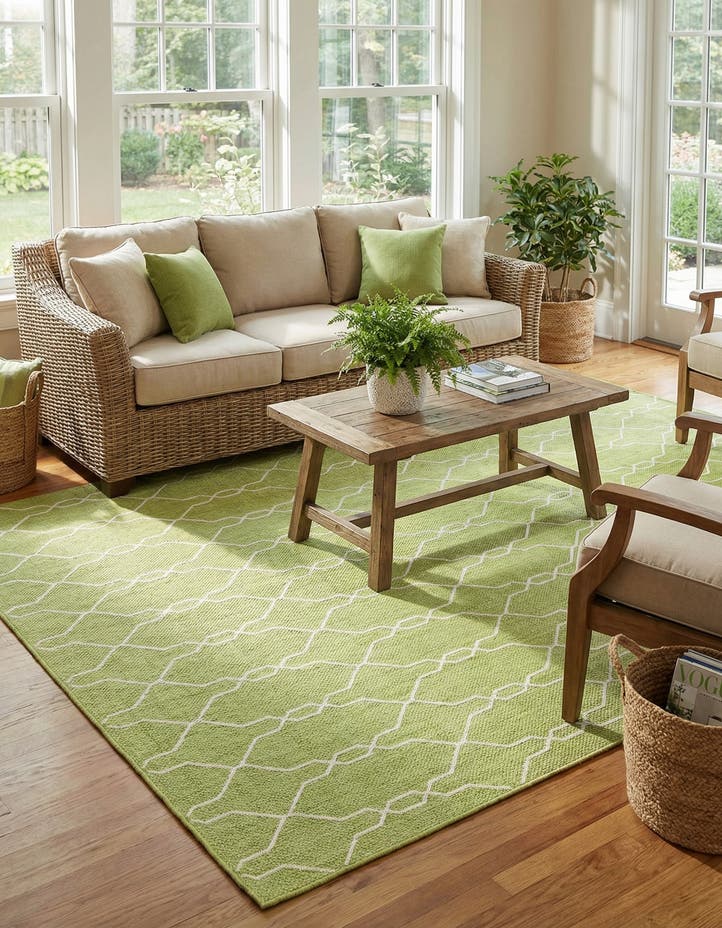 7' 10 x 11' Easy-Clean Lattice Indoor / Outdoo...