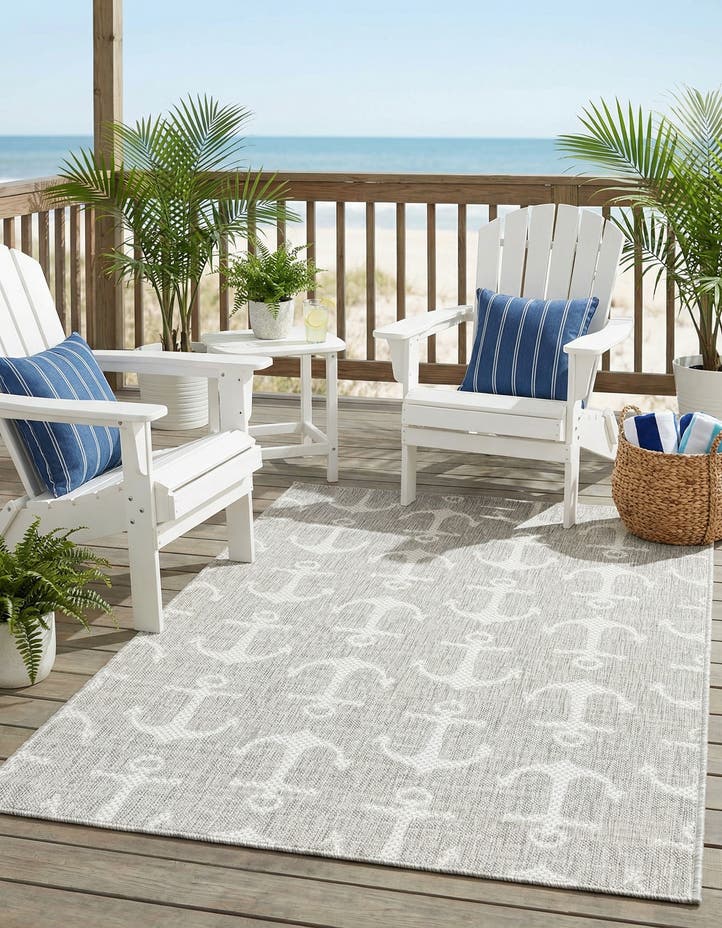3' x 5' 3 Easy-Clean Coastal Indoor / Outdoo...
