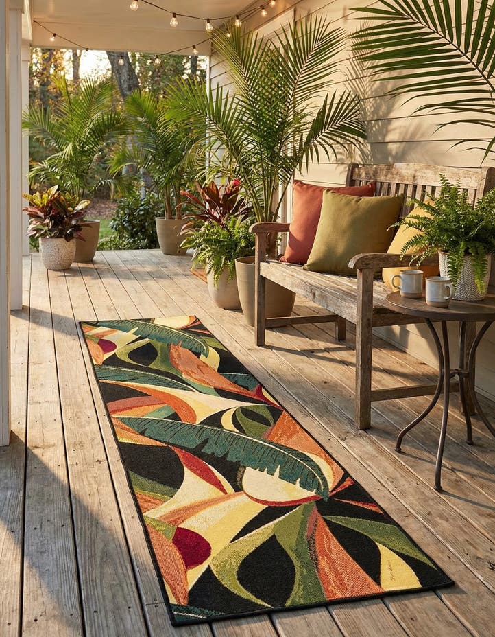 2' x 8' Easy-Clean Botanical Indoor / Outd...