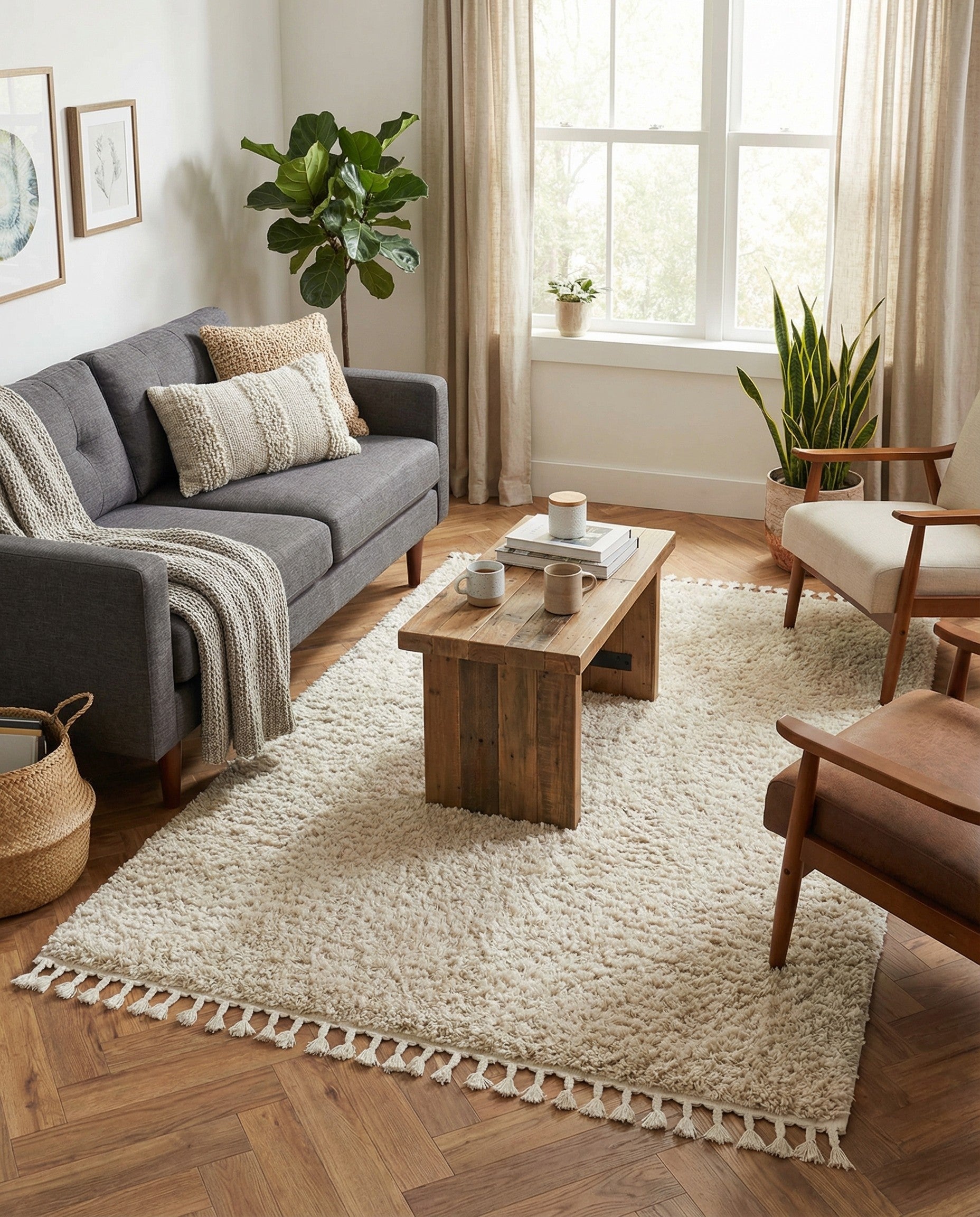  4' x 6' Athena Shag Rug