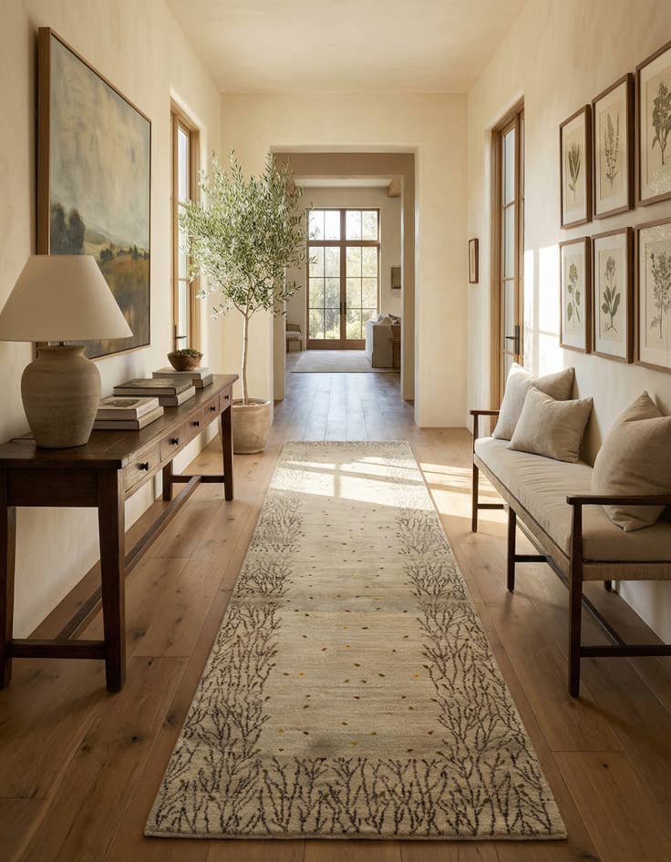 Detail image of 2' 6 x 10' 4 Kashkuli Wool Runner Rug