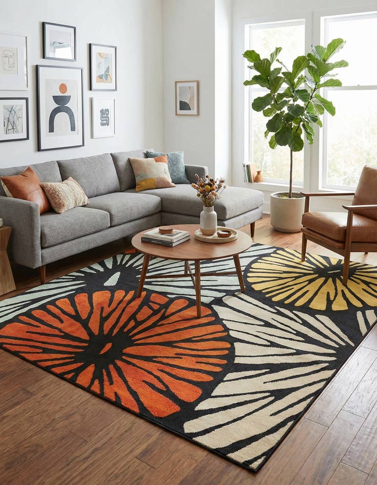 Detail image of  10' x 10'  Washable Casablanca Indoor / Outdoor Square Rug