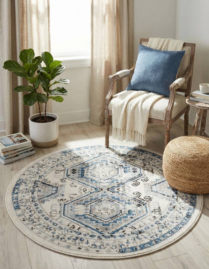Detail image of  3' x 3' Charlotte Round Rug