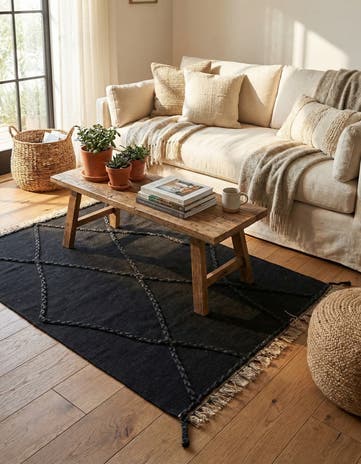 3' 5 x 5' 4 Hand Woven Kilim Modern Wool Rug