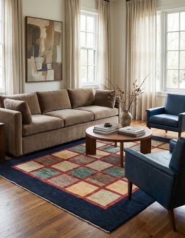 5' x 6' 10 Hand Knotted Modern Ziegler Rug