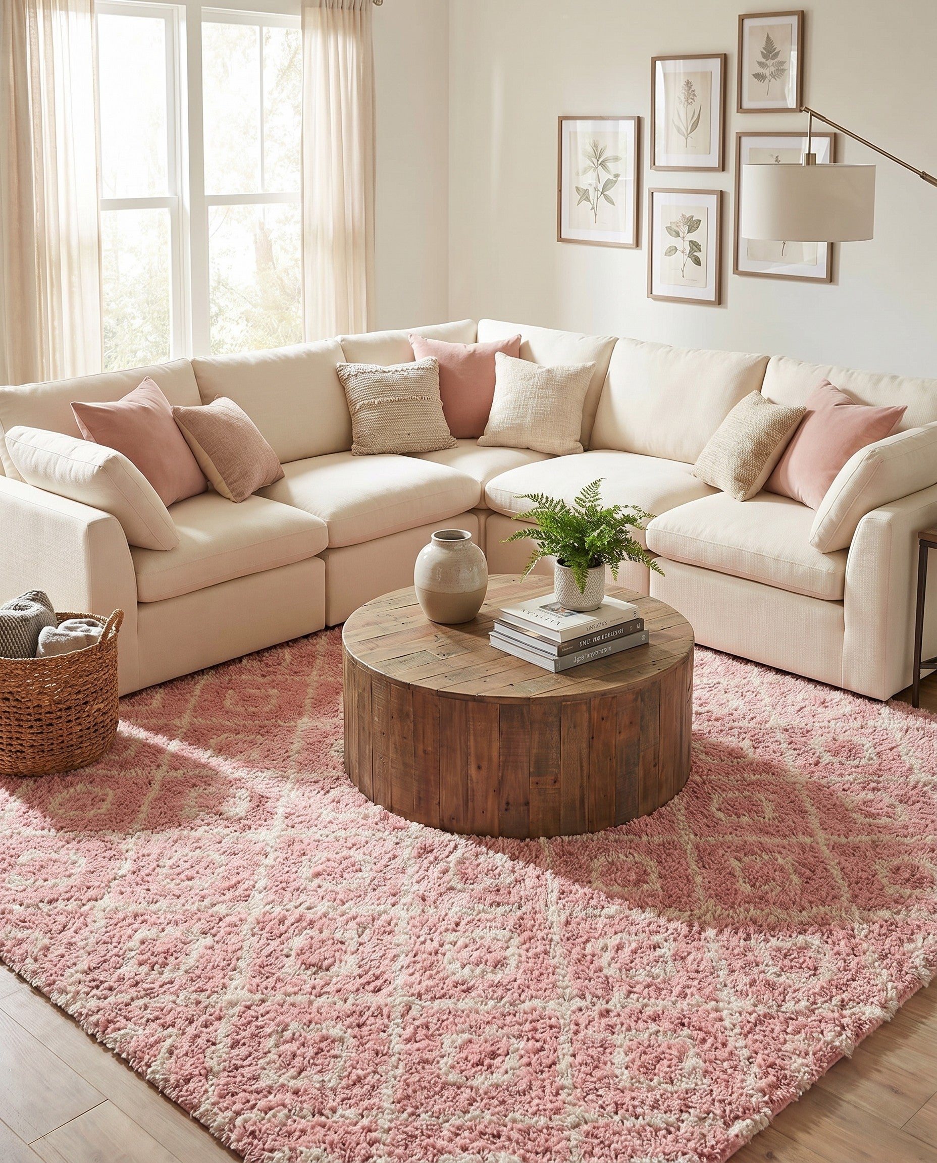 10' x 10' Lattice Shag Square Rug