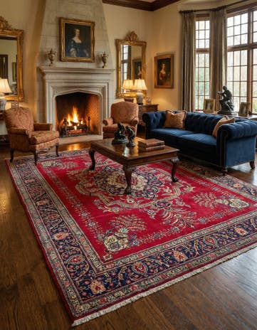 9' 9 x 12' 10 Hand Knotted Tabriz Persian Wool Rug
