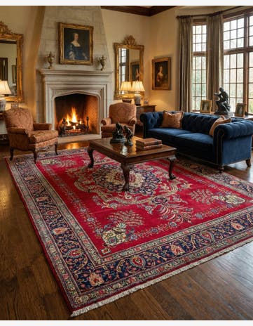 9' 9 x 12' 10 Hand Knotted Tabriz Persian Wool Rug