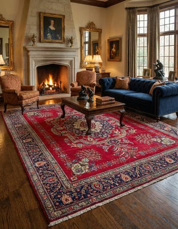 9' 9 x 12' 10 Hand Knotted Tabriz Persian Wool Rug